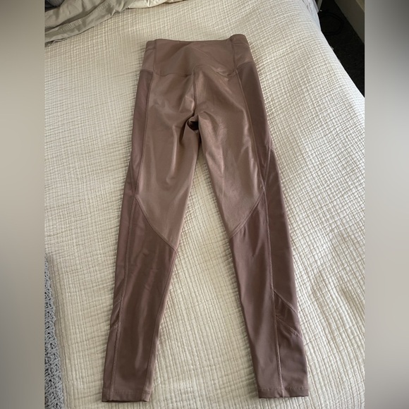 FREE PEOPLE MOVEMENT CLAY HIGH RISE MESH LEGGING SIZE SMALL full length - Picture 7 of 10